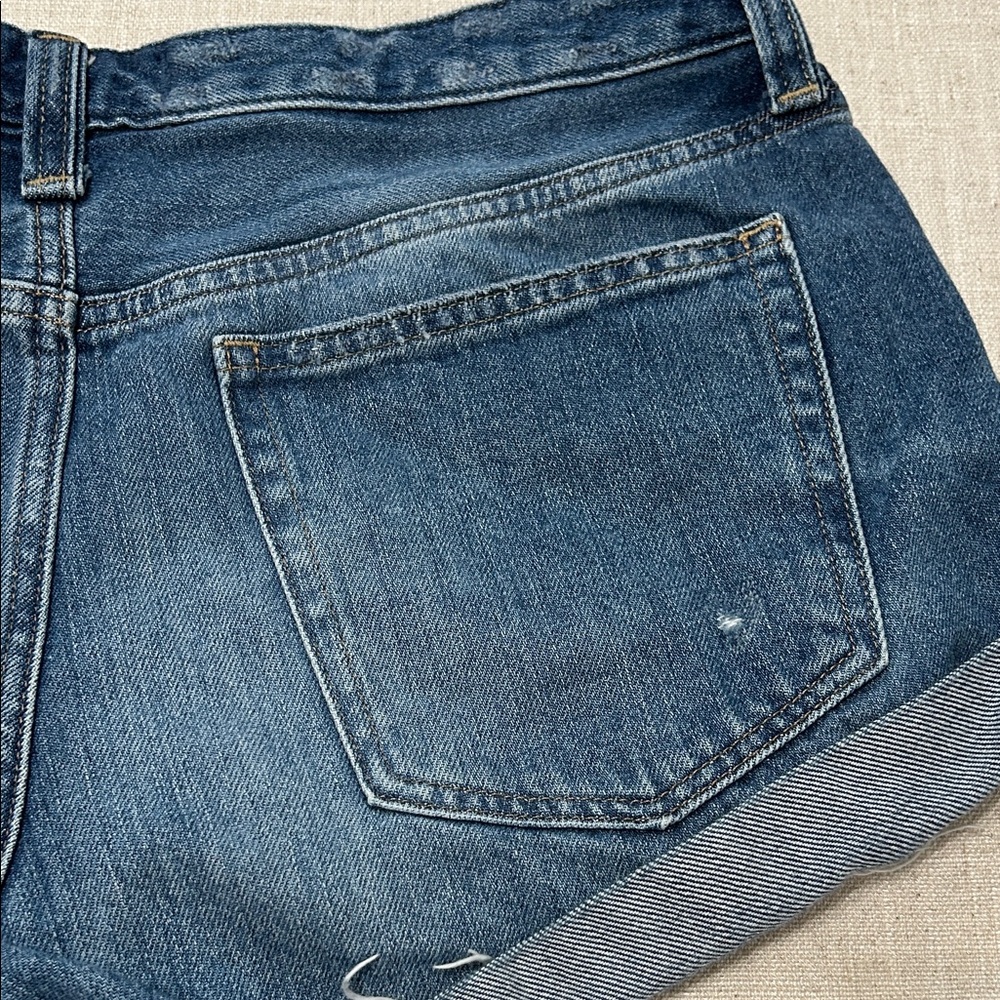 We The Free Shorts Women’s 30 Blue Distressed Button-fly Denim Hippie - Picture 7 of 11